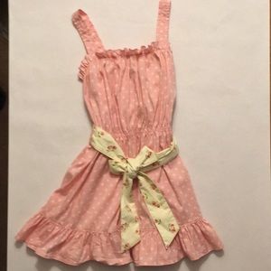 Matilda Jane pink polka dot tank tunic size 12